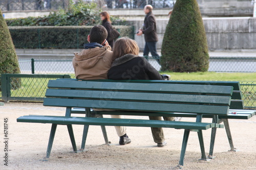 Photography amoureux couple jardins paris