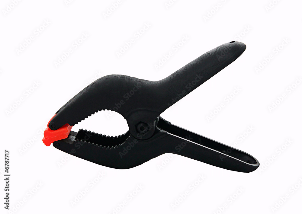 Obraz premium black plastic clamp