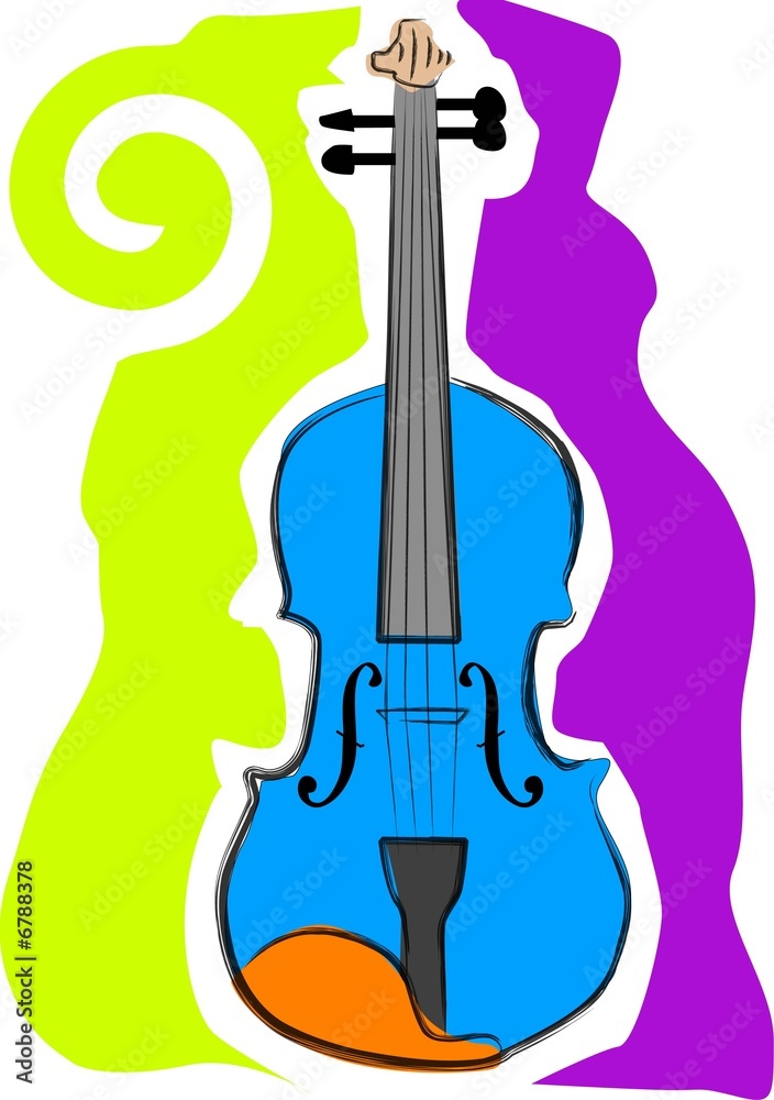 Plakat skrzypce