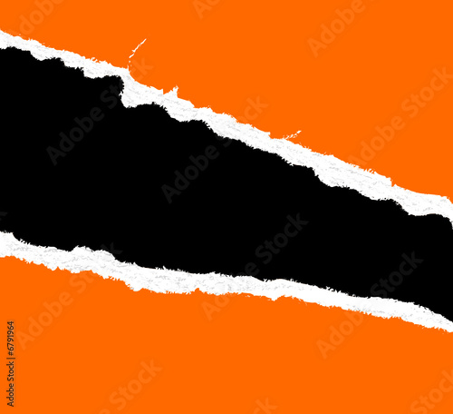Torn paper with hole, element for design, vector illustration