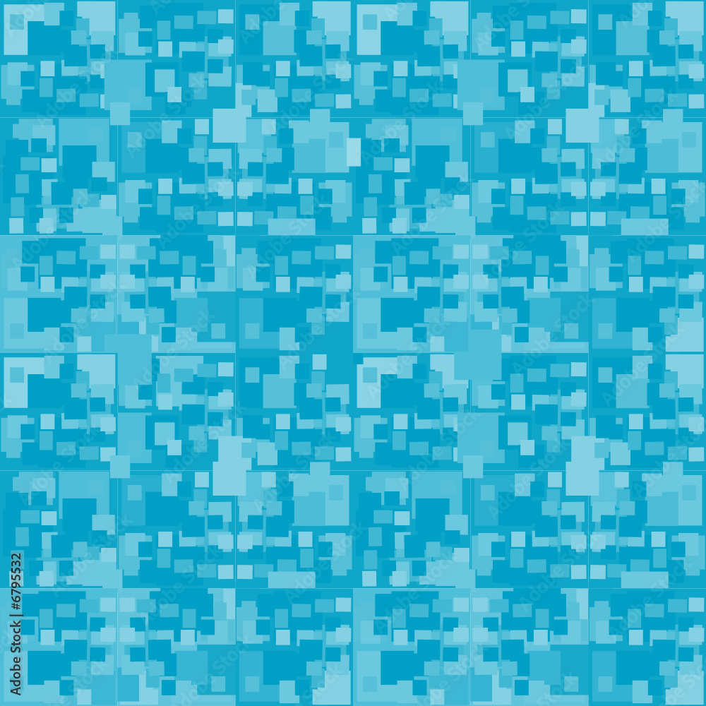 Fototapeta premium Seamless retro blue vector pattern