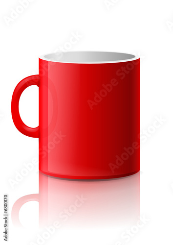 Mug rouge vide