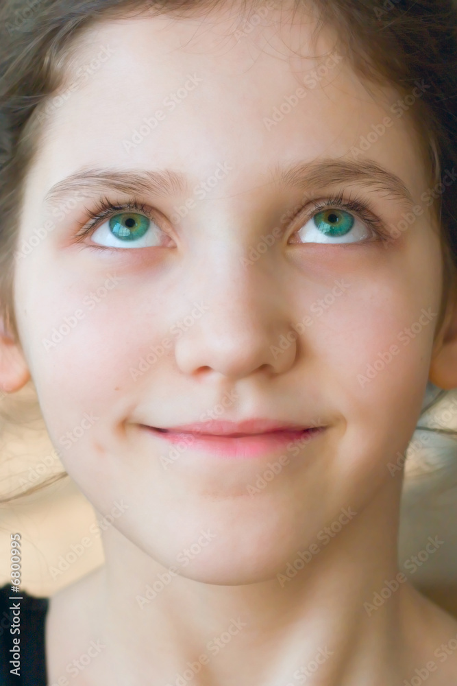 Portrait of a young teen gymnastic girl Portrait of a young teen gymnastic girl
