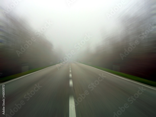 Speeding in the fog