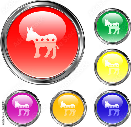 Democrat Button