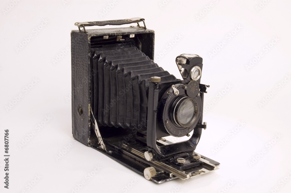 Old classical camera with furs. Old classical camera with furs.