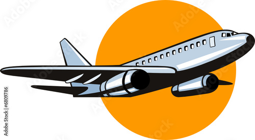 Airplane in flight
