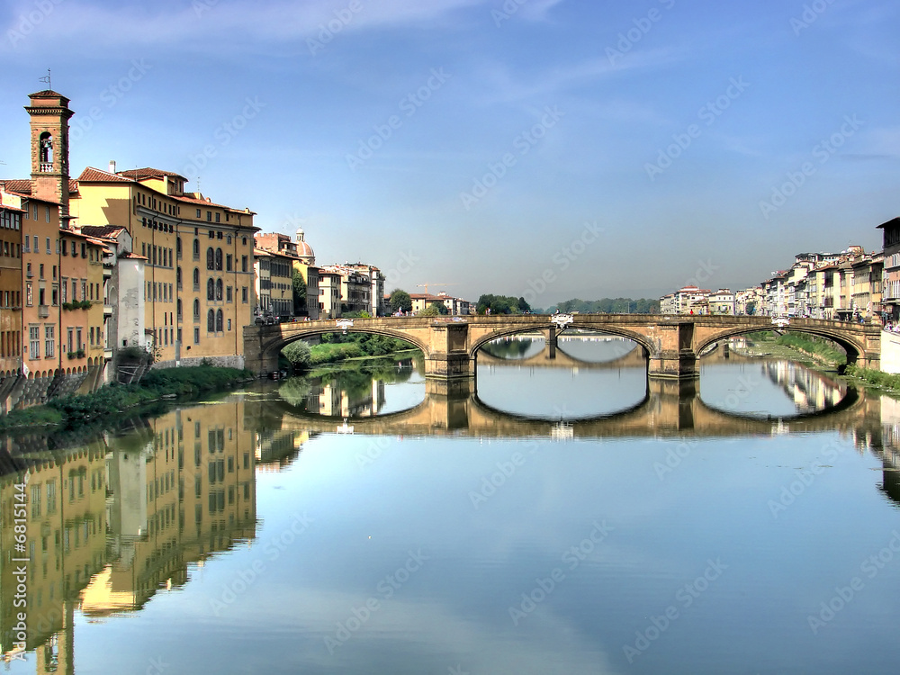 Michelangelo bridge in Florence hdr