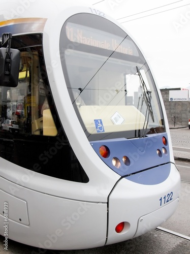 a modern electric tram