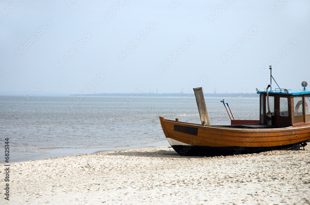 Boot am Strand