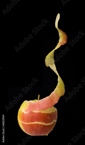 peeled apple