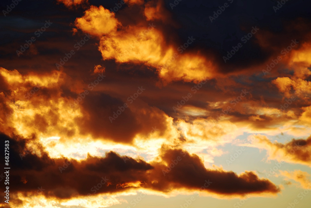 Cloud at sunset