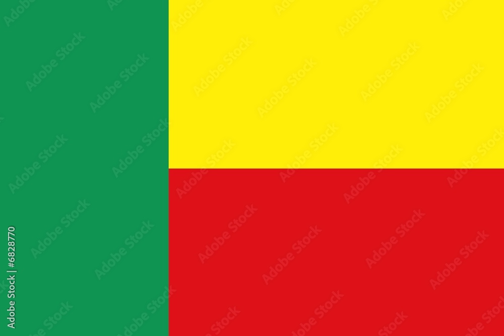 flag of benin with official proportion