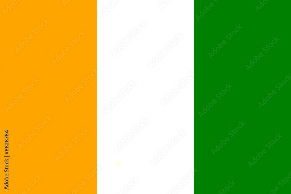 Naklejka premium flag of ivory coast with official proportion