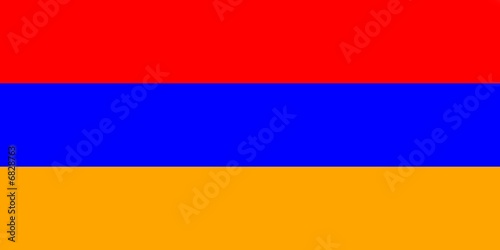 flag of armenia with official proportion