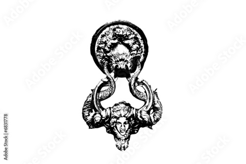 Vector illustration of door knocker