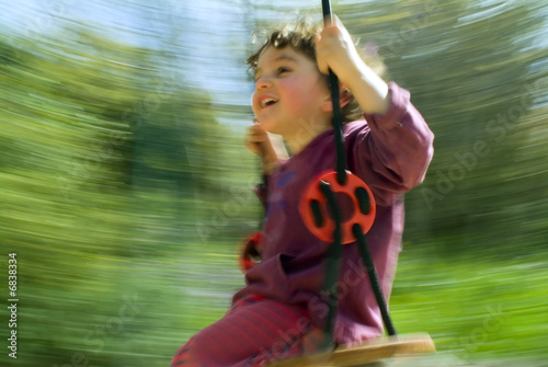boy on swing