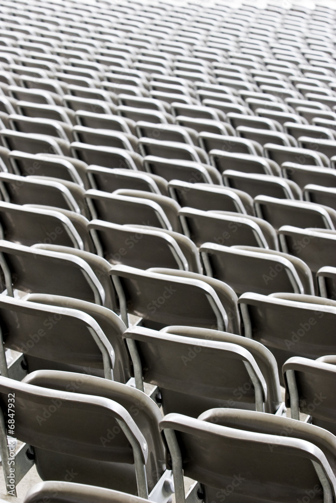 Naklejka premium Seat backs at an event