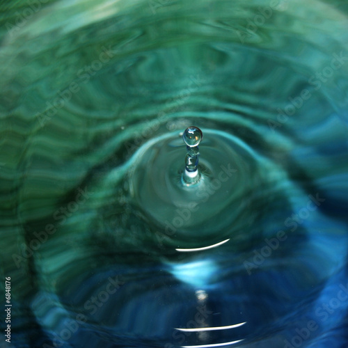 goutte bleu et vert