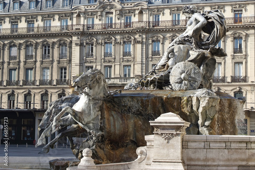 The Bartholdi fountain (lyon-France) photo