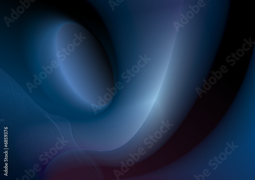Deep blue abstract background with wave and net pattern.