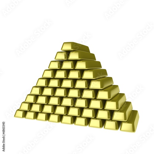 Gold Ingot Pyramid