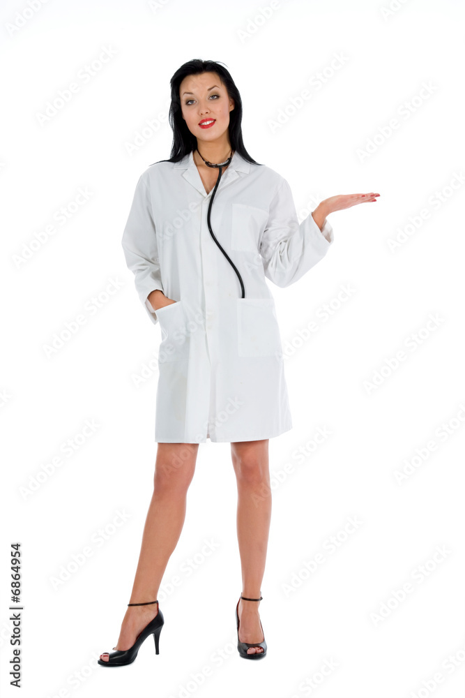 young doctor with stethoscope