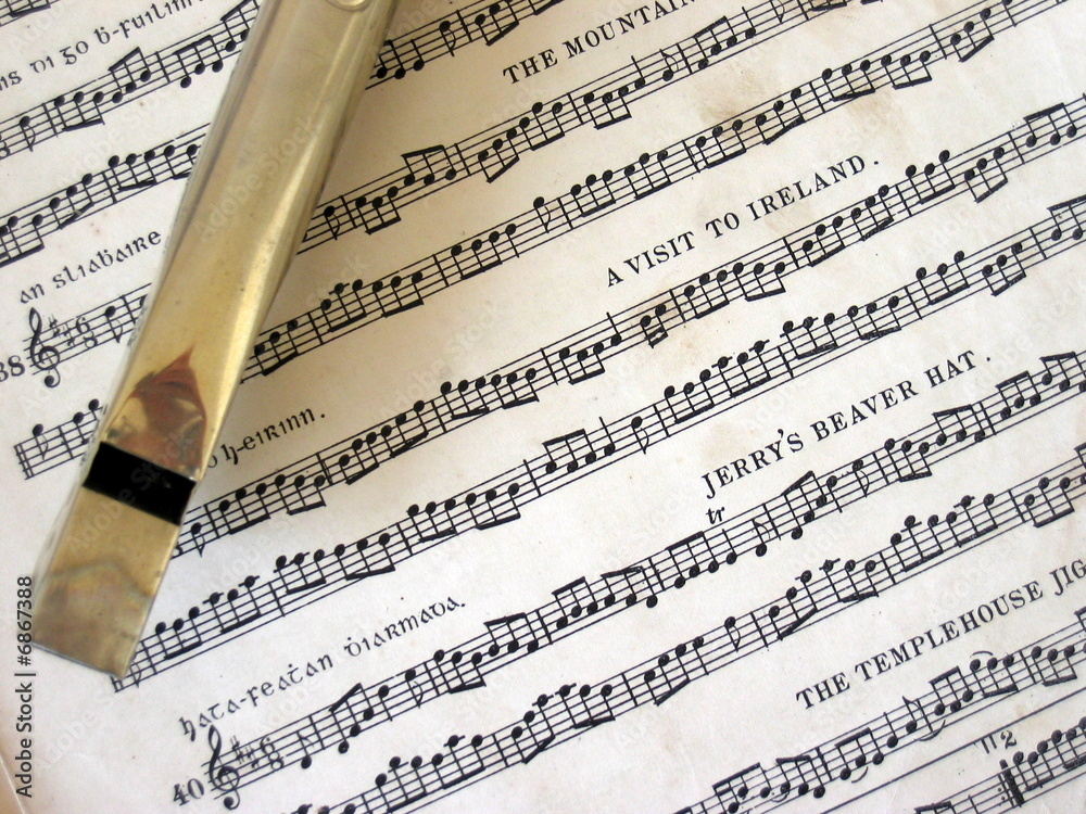 Irish Trad Sheet Music with Long Whistle Irish Trad Sheet Music with Long Whistle