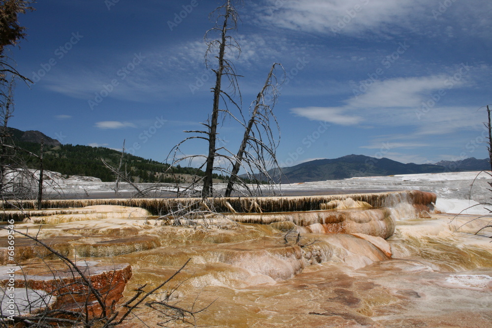 Yellowstone Nationalpark Mammoth hot Spring Yellowstone Nationalpark Mammoth hot Spring