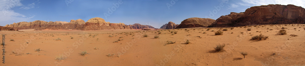 Panorama Wadi Rum, Jordanien