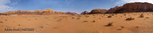 Panorama Wadi Rum  Jordanien