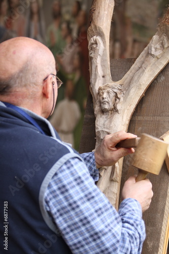 sculture di legno photo