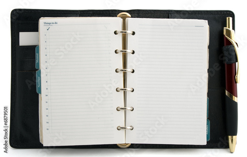 Wallpaper Mural Organizer with pen opend on "things to do" page Torontodigital.ca