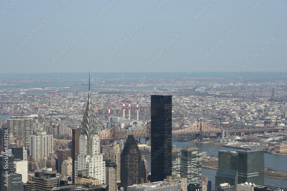i famosi grattacieli di New York visti dall'alto