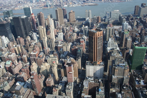 vista aerea di Manhattan