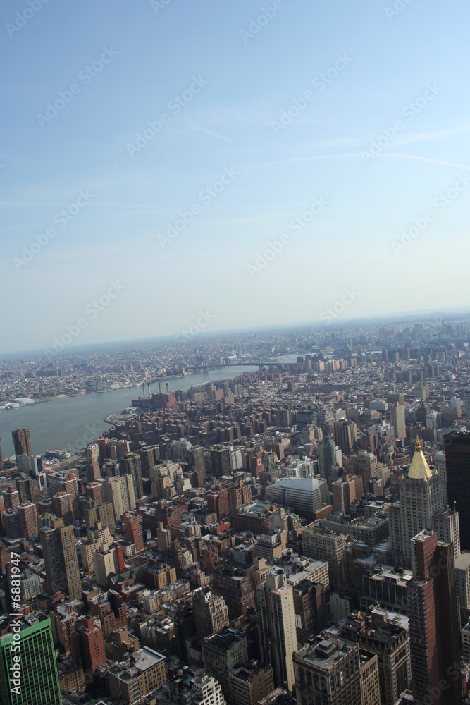 panoramica aerea su New York