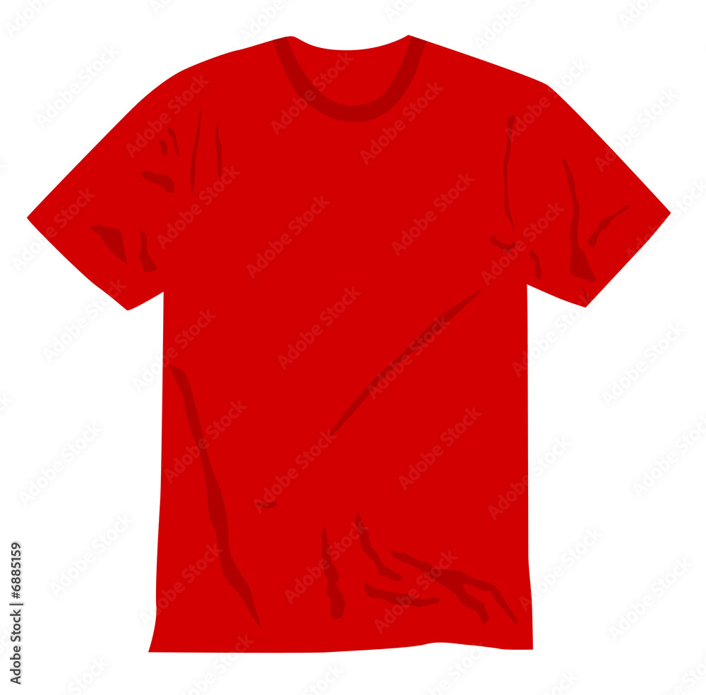 Camiseta roja Stock Illustration