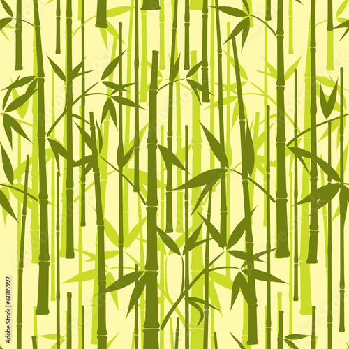 Bamboo pattern, seamless, vector illustration © Tolchik
