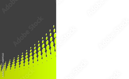 Background with green circles. Vector art