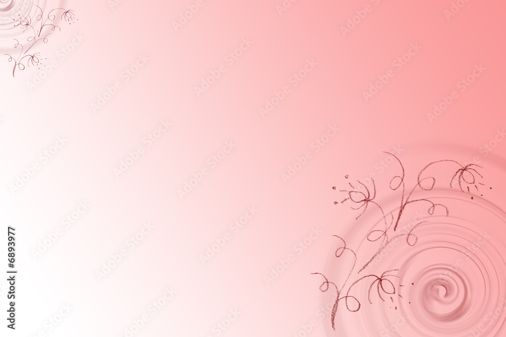 Swirly Design with Pink Background A4
