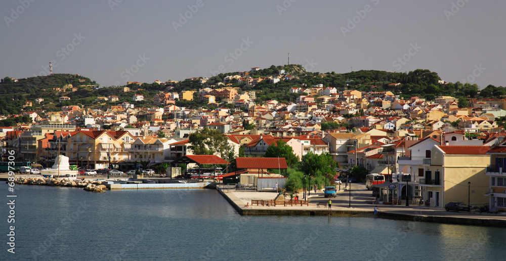 View to Argostoli Kefalonia
