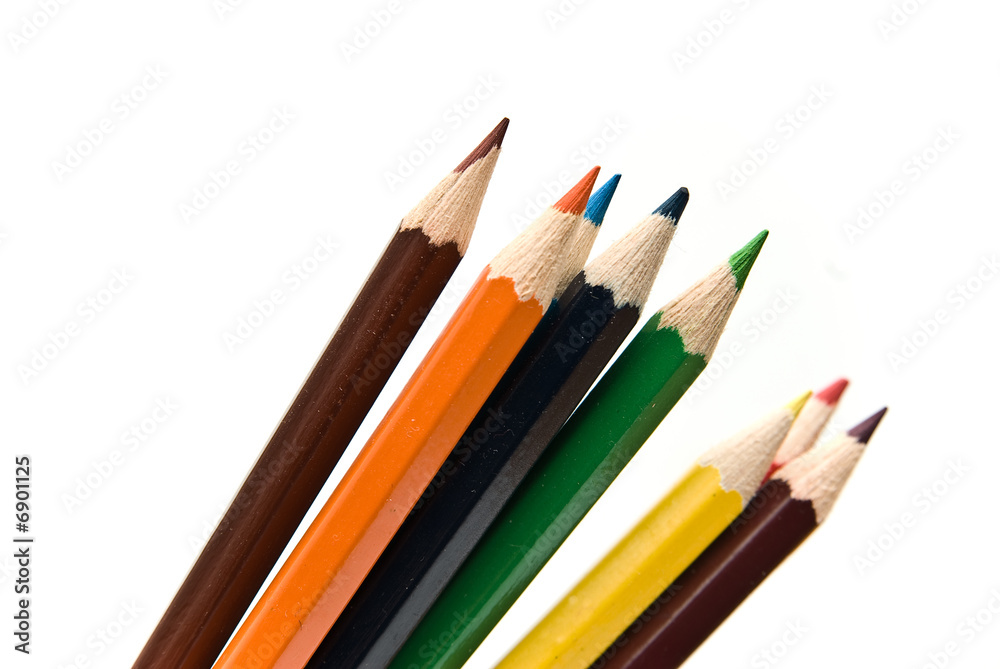 Naklejka premium color pencils