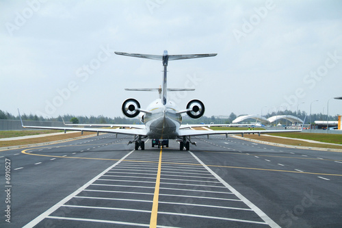 Two executive aircrafts