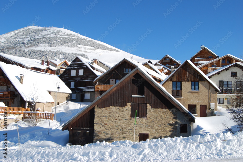Chalets in Mountains