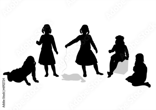 Children silhouettes 6