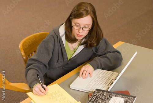 studying