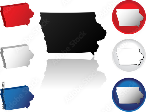 State of Iowa Icons