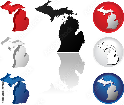 State of Michigan Icons