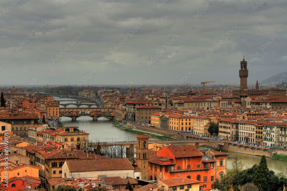 Florence (Italy) - View from the Piazza del Michelangelo