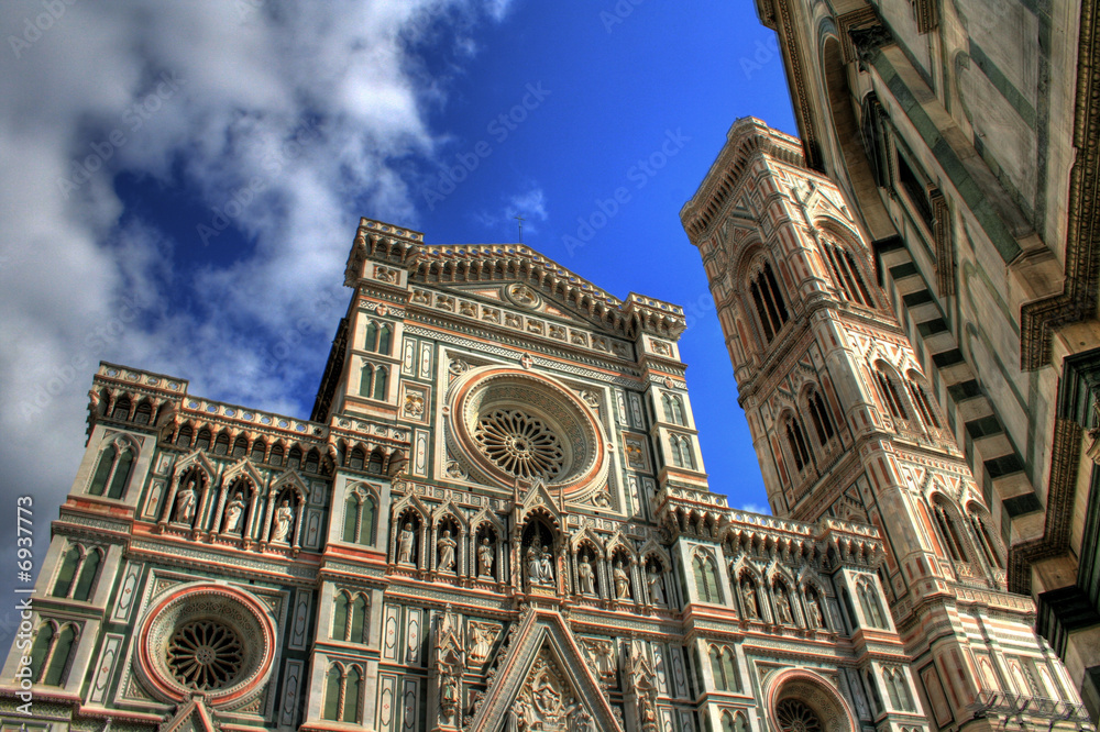 Fototapeta premium Florence (Italy) - Facade of the Duomo / Santa Maria del Fiore